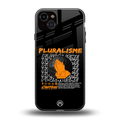 pluralisme back phone cover | glass case for iphone 14 plus