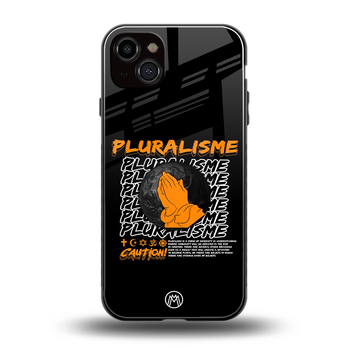 pluralisme back phone cover | glass case for iphone 14 plus