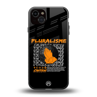 pluralisme back phone cover | glass case for iphone 14 plus