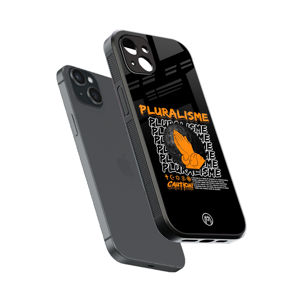pluralisme back phone cover | glass case for iphone 15 plus