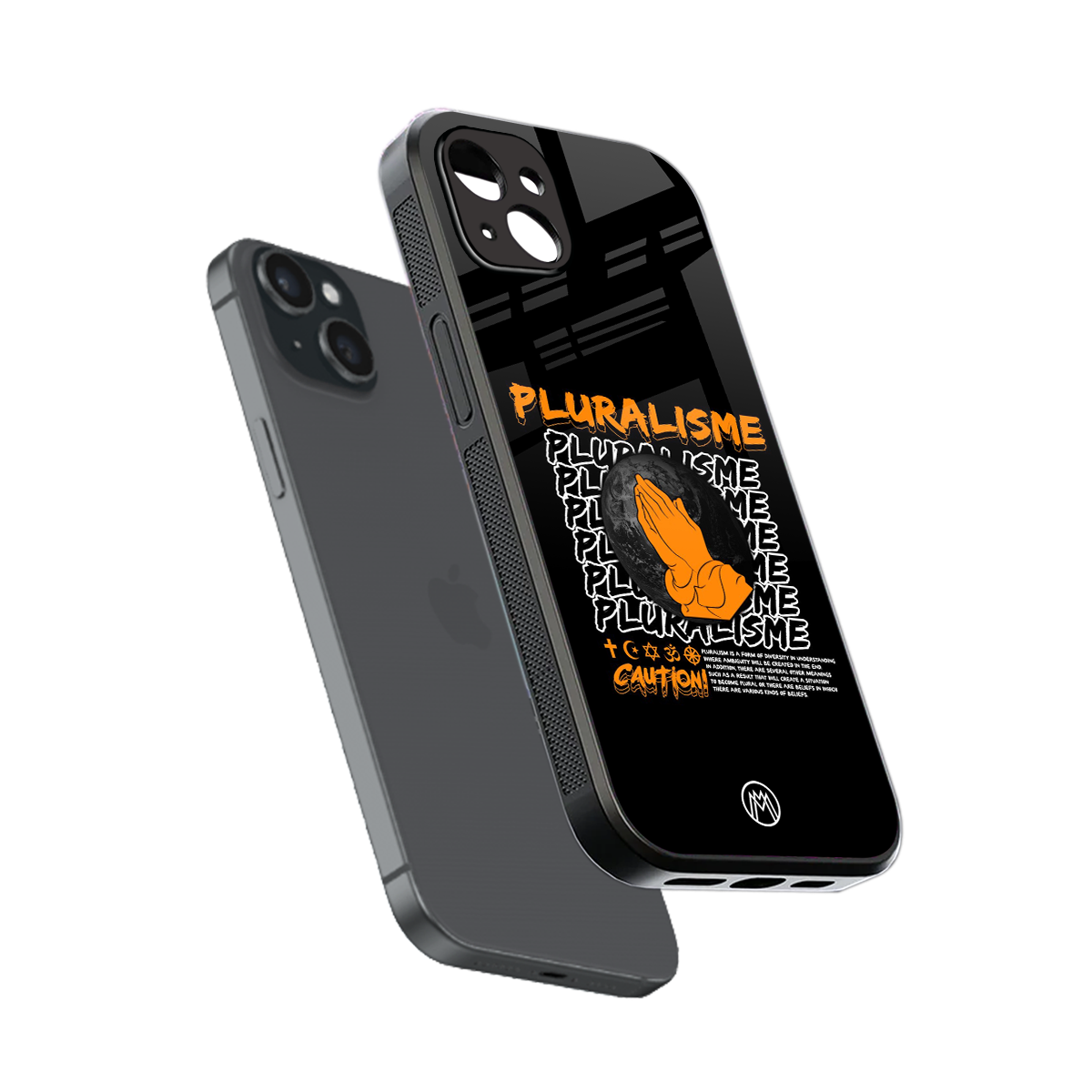 pluralisme back phone cover | glass case for iphone 15 plus