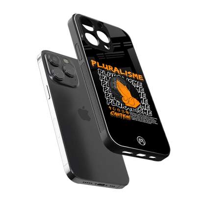 pluralisme back phone cover | glass case for iphone 15 pro max