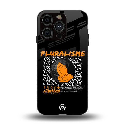 pluralisme back phone cover | glass case for iphone 15 pro
