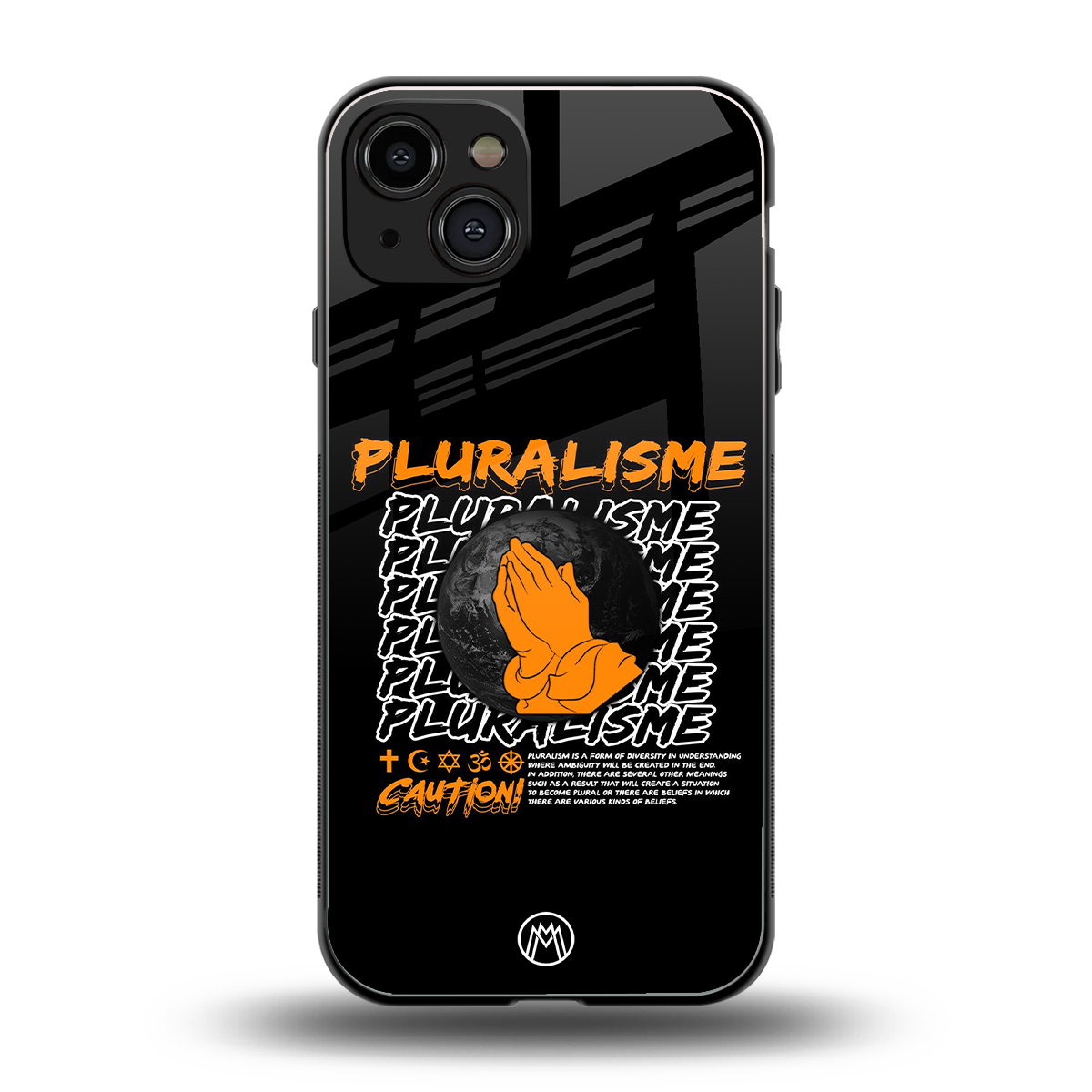 pluralisme back phone cover | glass case for iphone 15