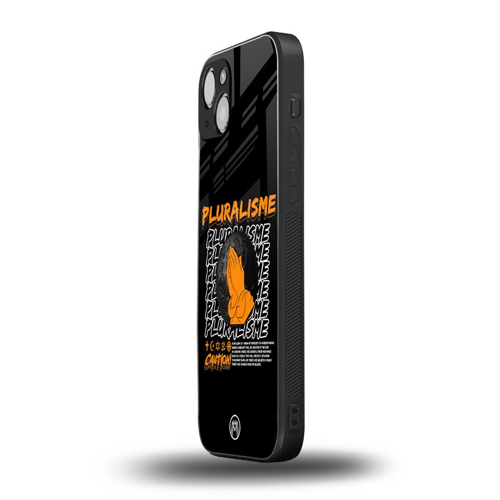 pluralisme back phone cover | glass case for iphone 15