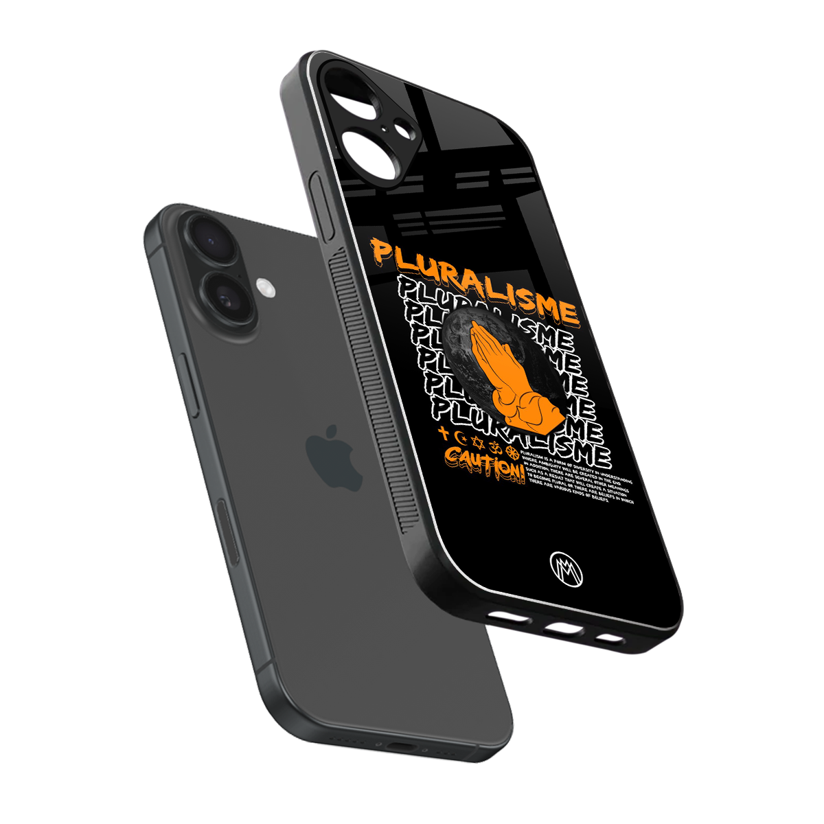 pluralisme back phone cover | glass case for iphone 16 plus