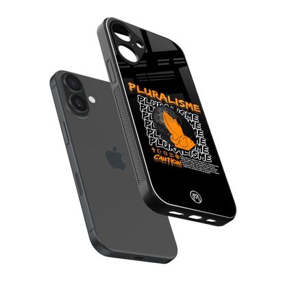 pluralisme back phone cover | glass case for iphone 16 plus