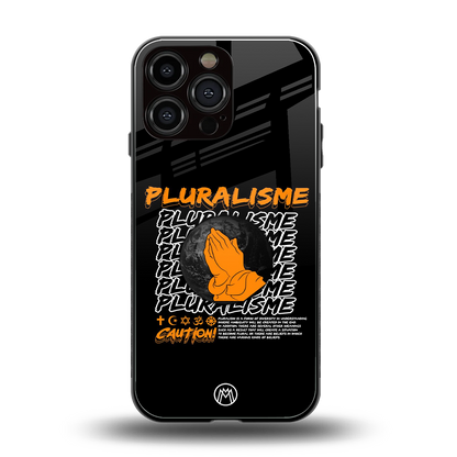 pluralisme back phone cover | glass case for iphone 16 pro max