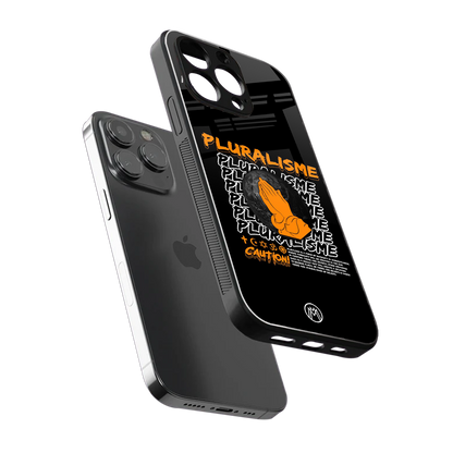 pluralisme back phone cover | glass case for iphone 16 pro max
