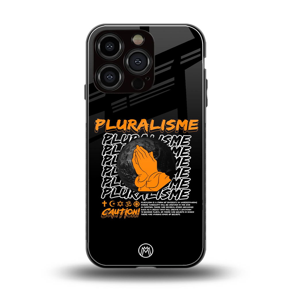 pluralisme back phone cover | glass case for iphone 16 pro