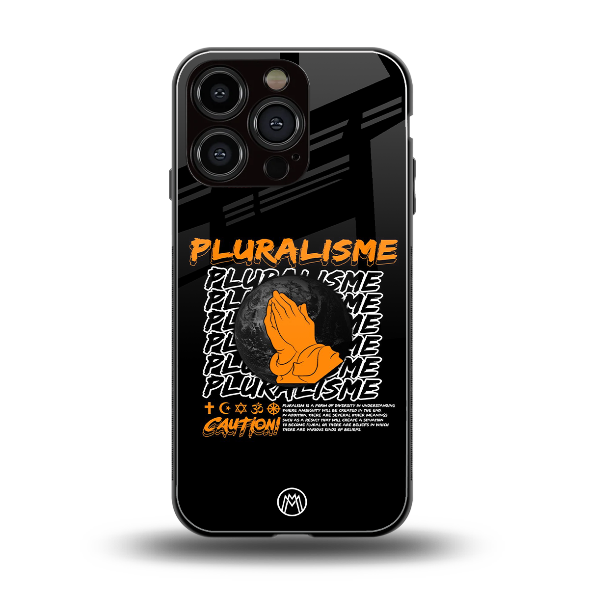 pluralisme back phone cover | glass case for iphone 16 pro