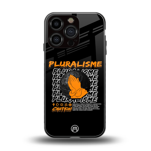 pluralisme back phone cover | glass case for iphone 16 pro