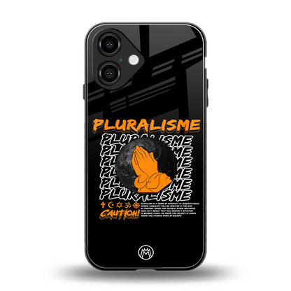 pluralisme back phone cover | glass case for iphone 16