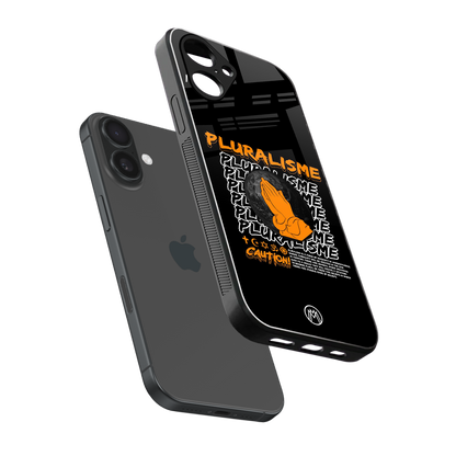 pluralisme back phone cover | glass case for iphone 16