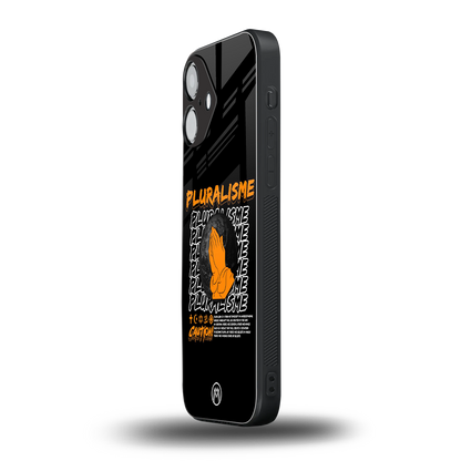 pluralisme back phone cover | glass case for iphone 16