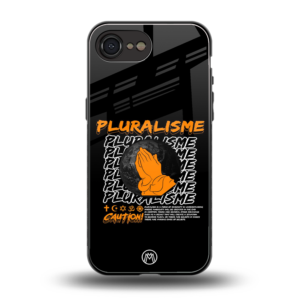 pluralisme back phone cover | glass case for iphone 16e