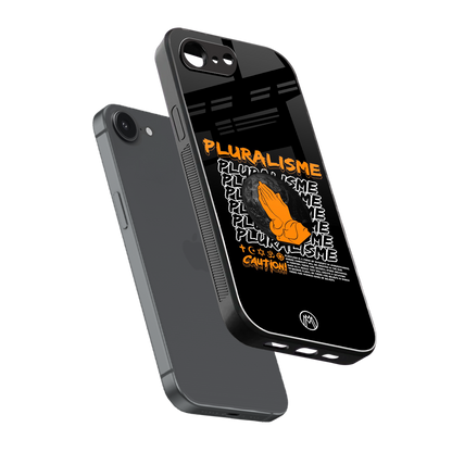 pluralisme back phone cover | glass case for iphone 16e