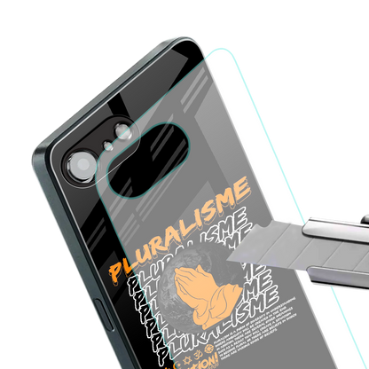 pluralisme back phone cover | glass case for iphone 16e