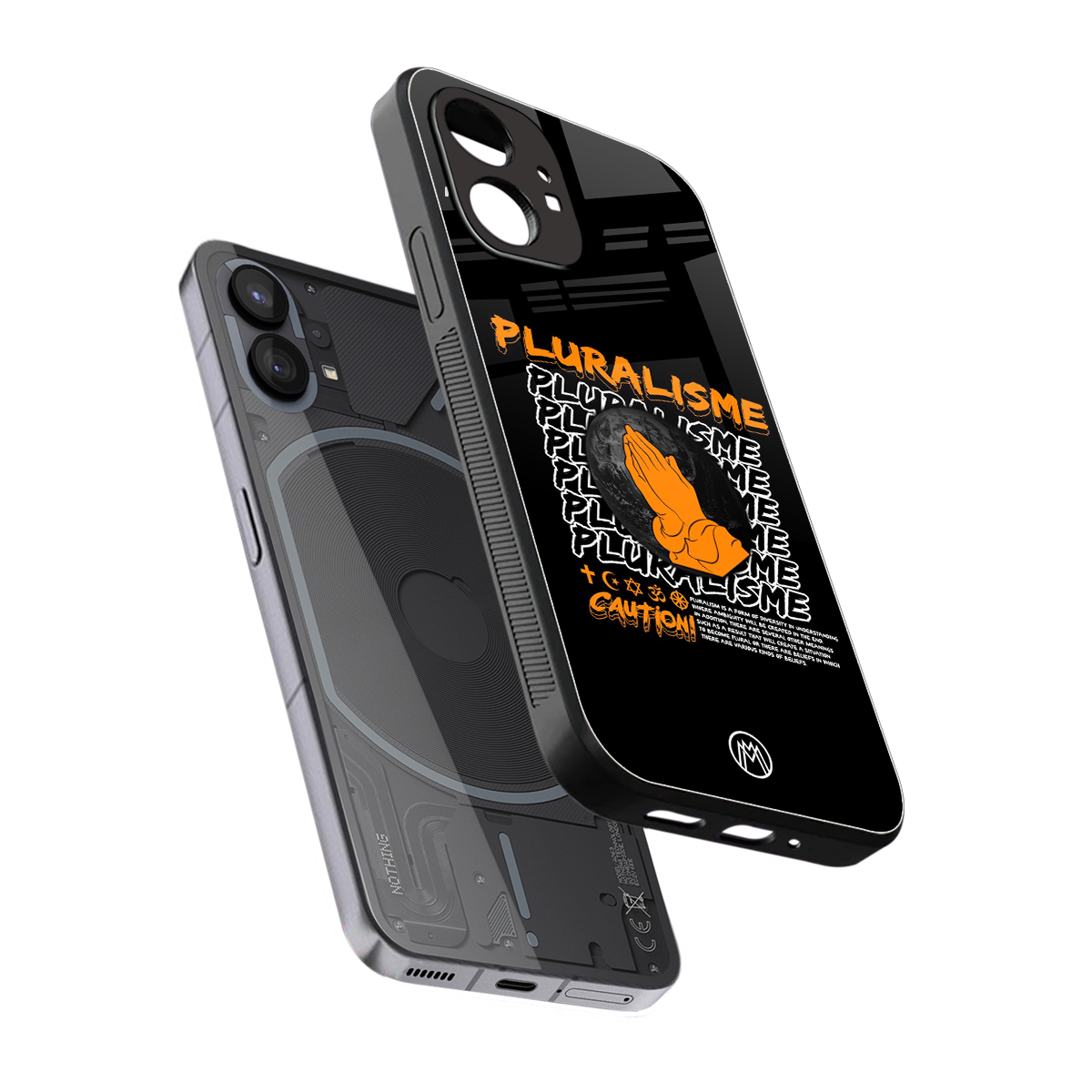 pluralisme back phone cover | glass case for nothing phone 1