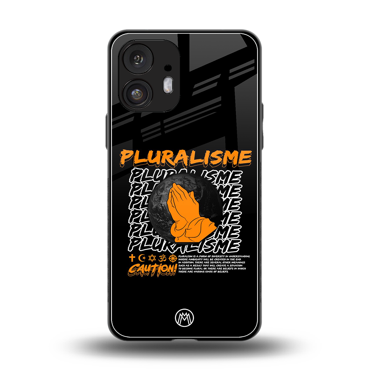 pluralisme back phone cover | glass case for nothing phone 2