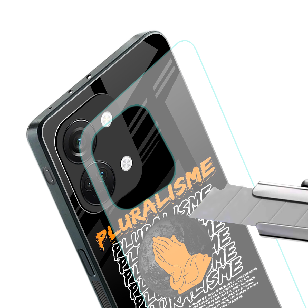 pluralisme back phone cover | glass case for oneplus nord 3