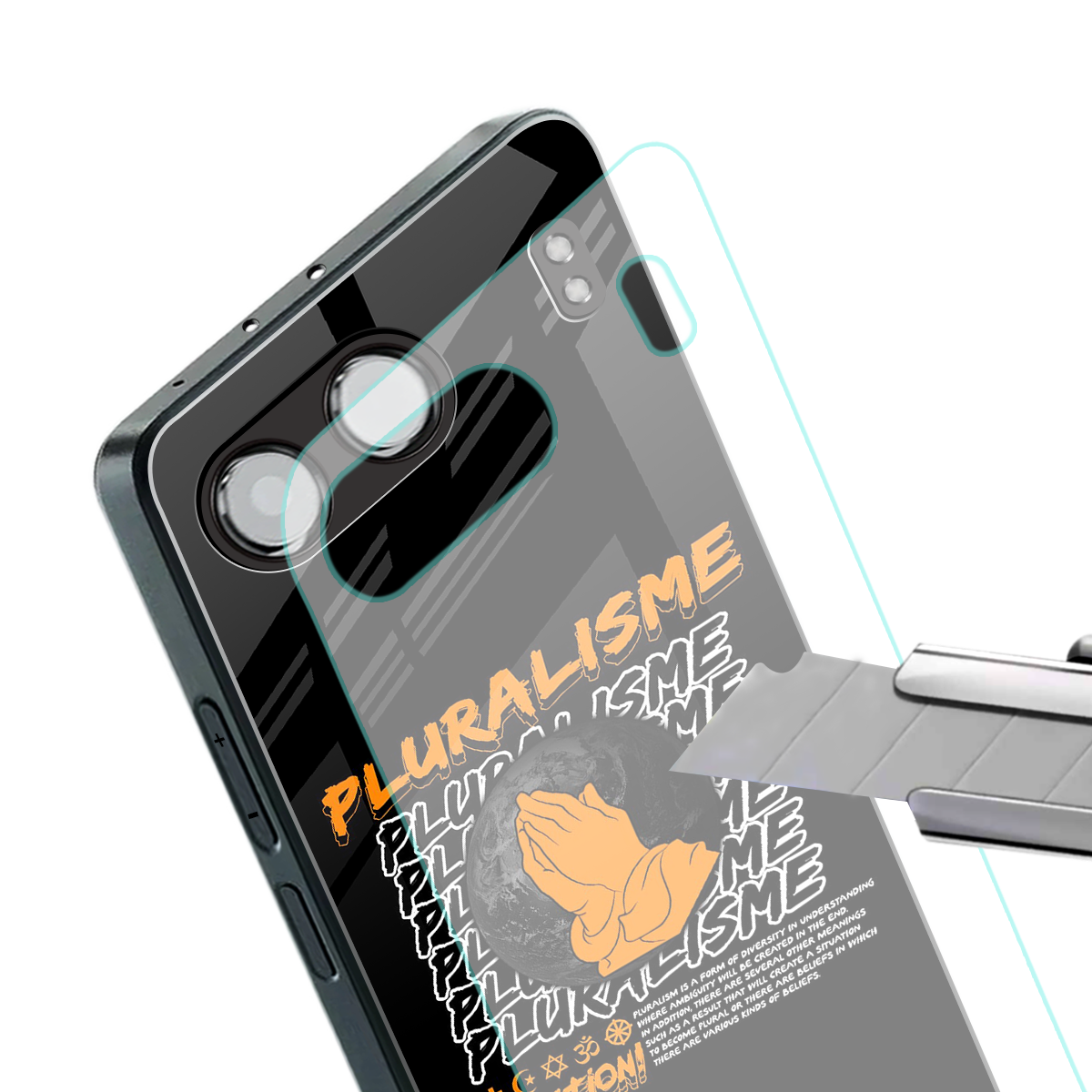 pluralisme back phone cover | glass case for oneplus nord 4