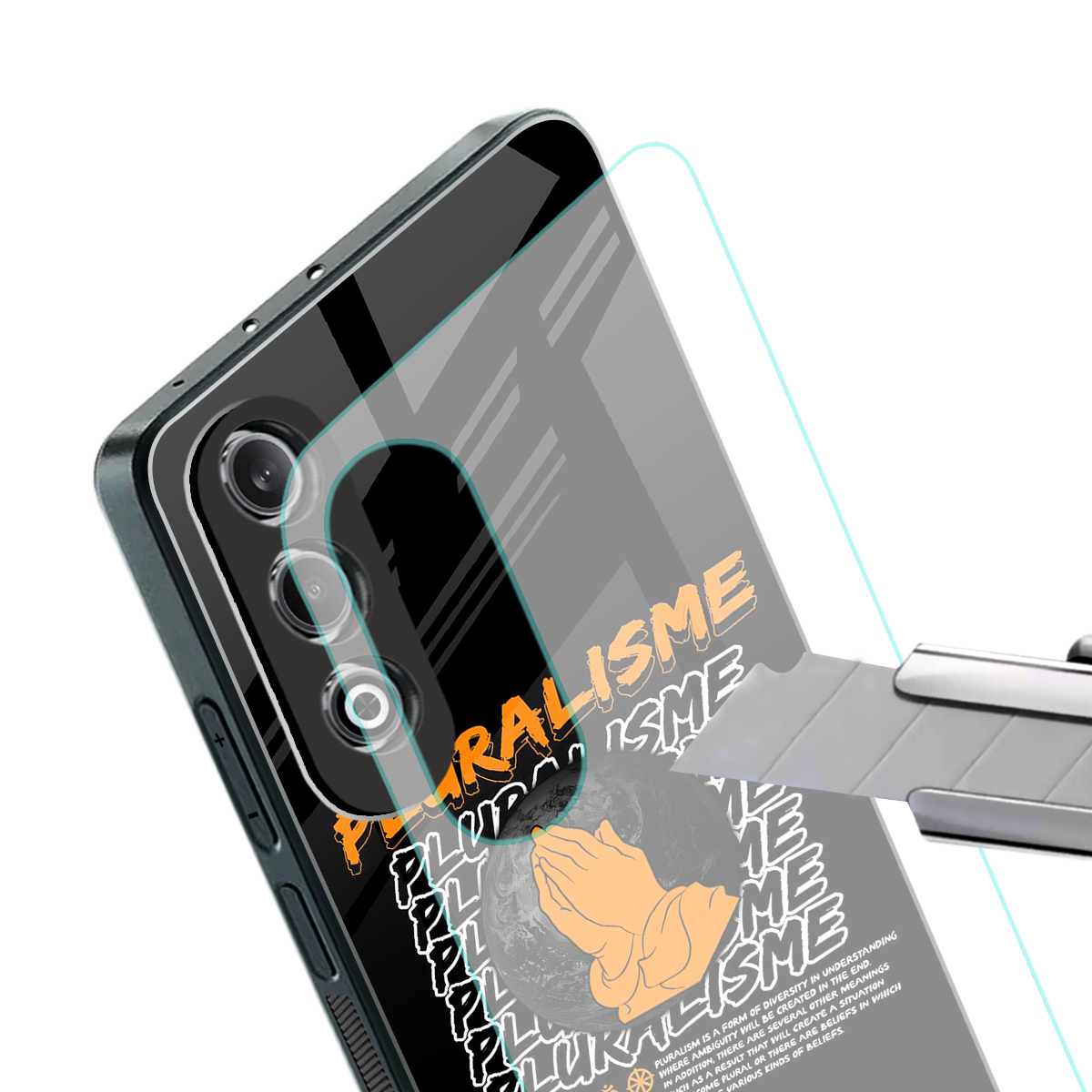 pluralisme back phone cover | glass case for oneplus nord ce 4