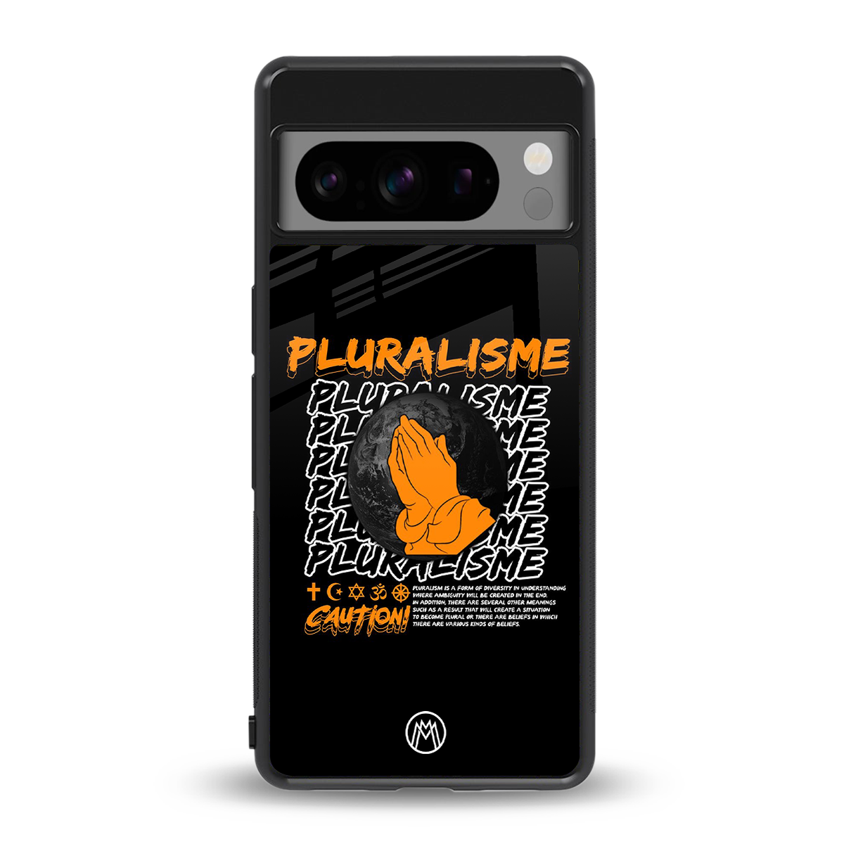 pluralisme back phone cover | glass case for google pixel 8 pro