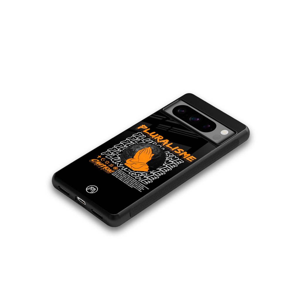 pluralisme back phone cover | glass case for google pixel 8 pro