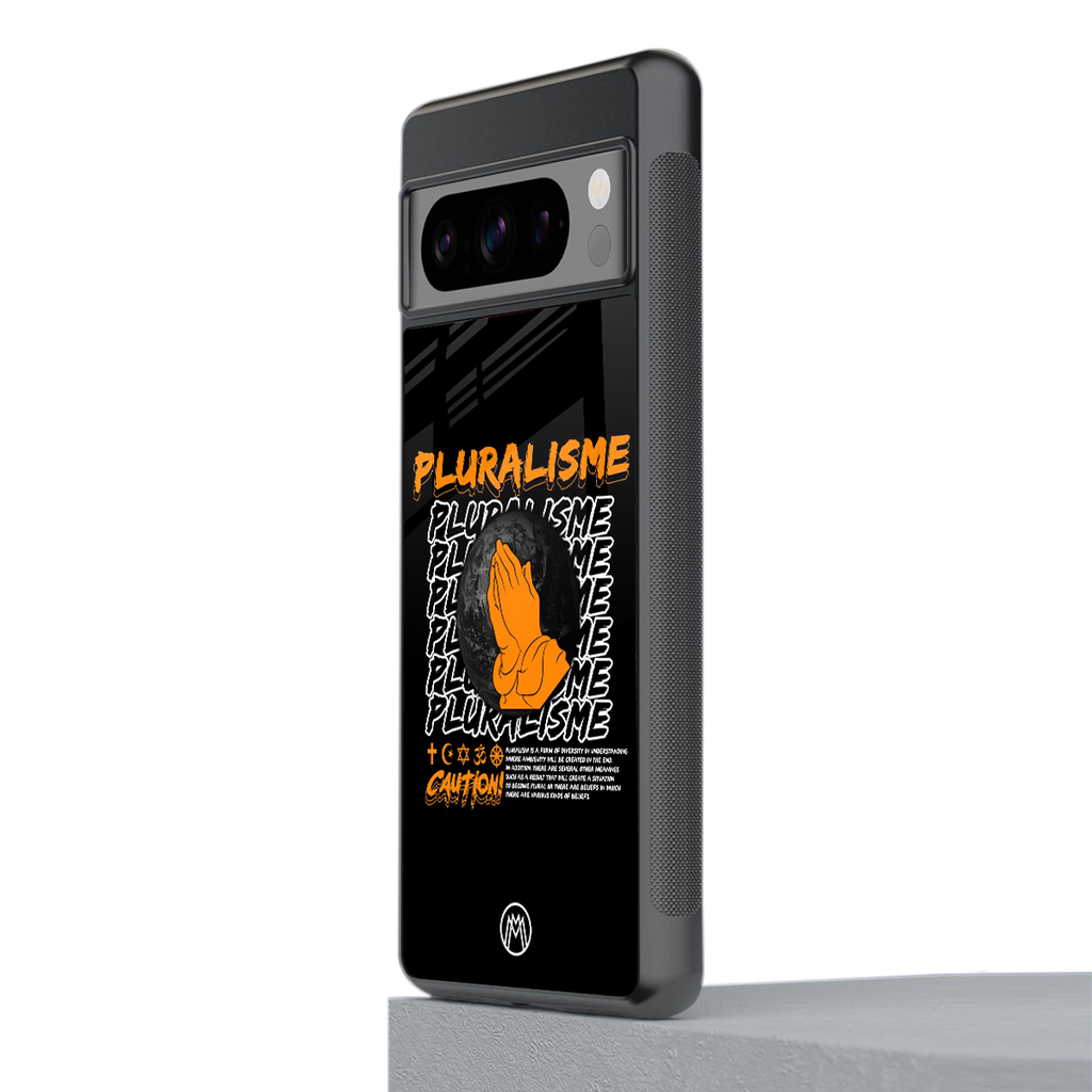pluralisme back phone cover | glass case for google pixel 8 pro