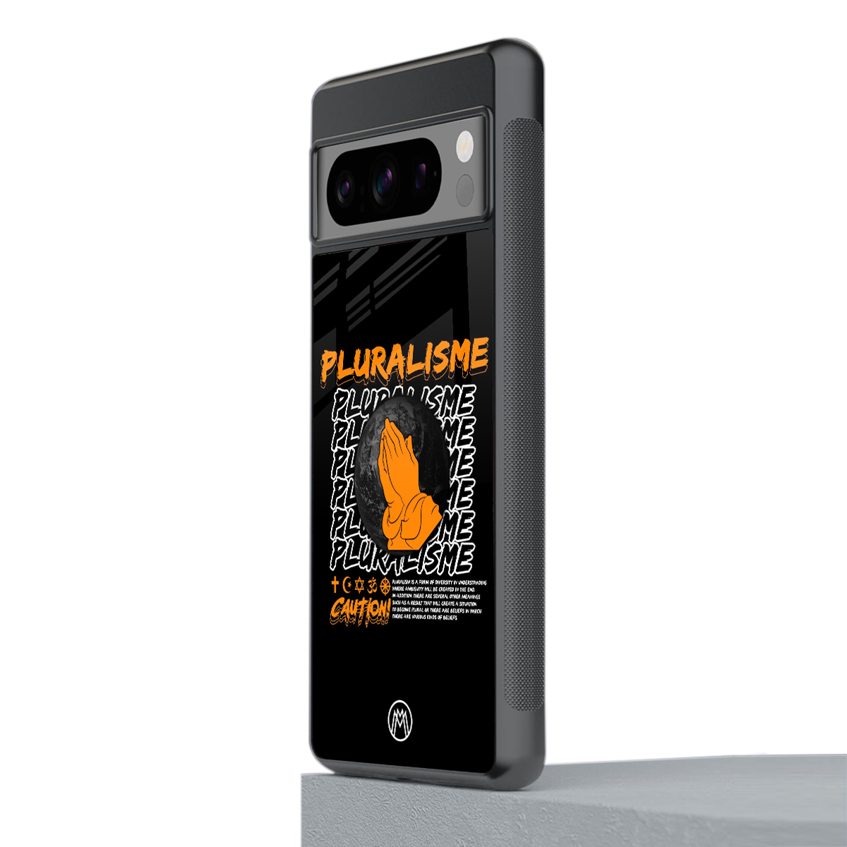 pluralisme back phone cover | glass case for google pixel 8 pro