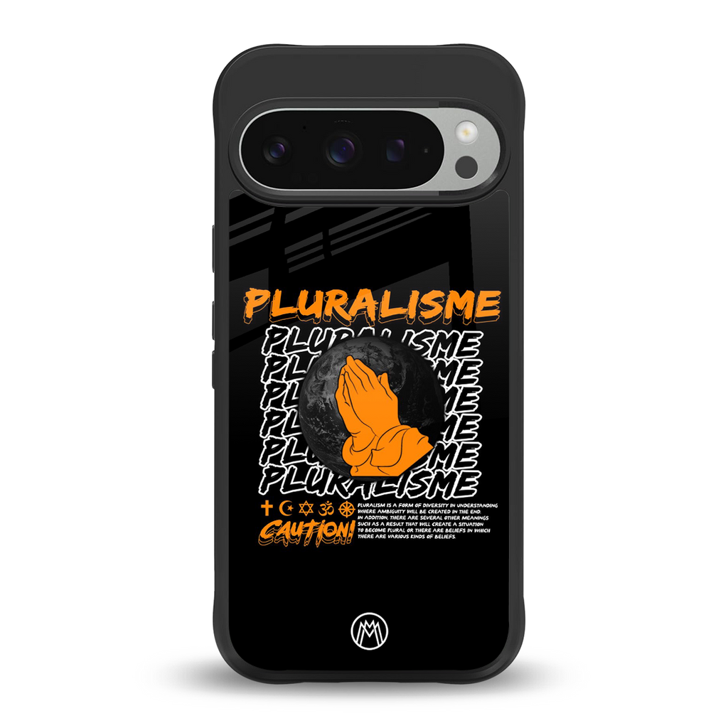 pluralisme back phone cover | glass case for google pixel 9 pro