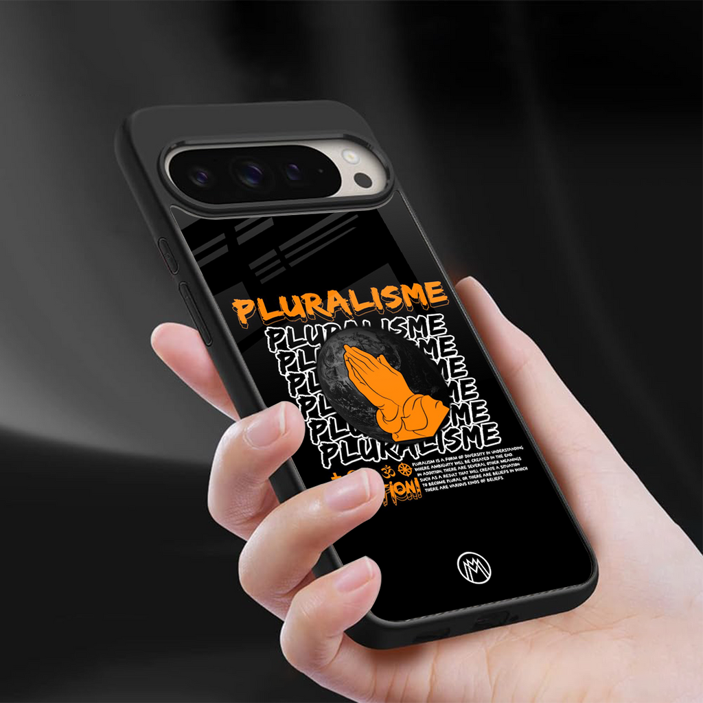 pluralisme back phone cover | glass case for google pixel 9 pro xl