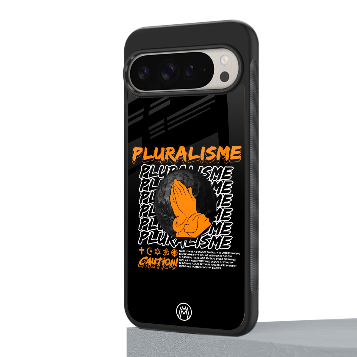 pluralisme back phone cover | glass case for google pixel 9 pro xl