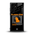 pluralisme back phone cover | glass case for samsung galaxy s23 ultra