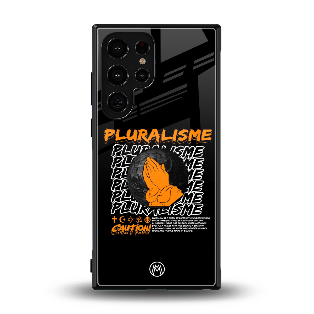 pluralisme back phone cover | glass case for samsung galaxy s23 ultra