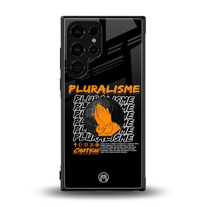 pluralisme back phone cover | glass case for samsung galaxy s23 ultra