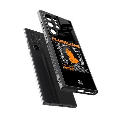 pluralisme back phone cover | glass case for samsung galaxy s23 ultra