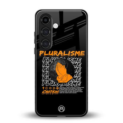 pluralisme back phone cover | glass case for samsung galaxy s23 plus