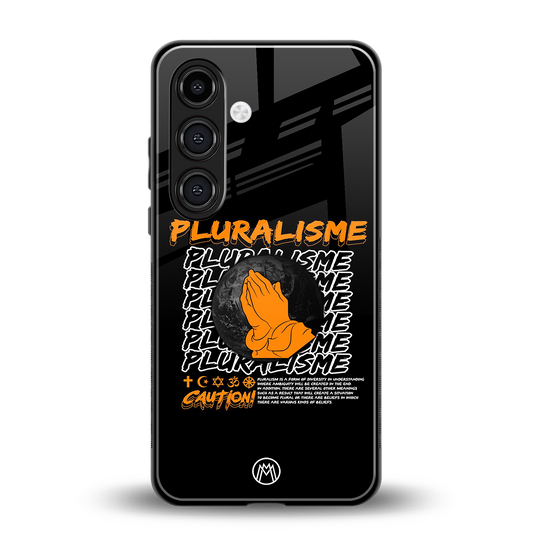 pluralisme back phone cover | glass case for samsung galaxy s23 plus