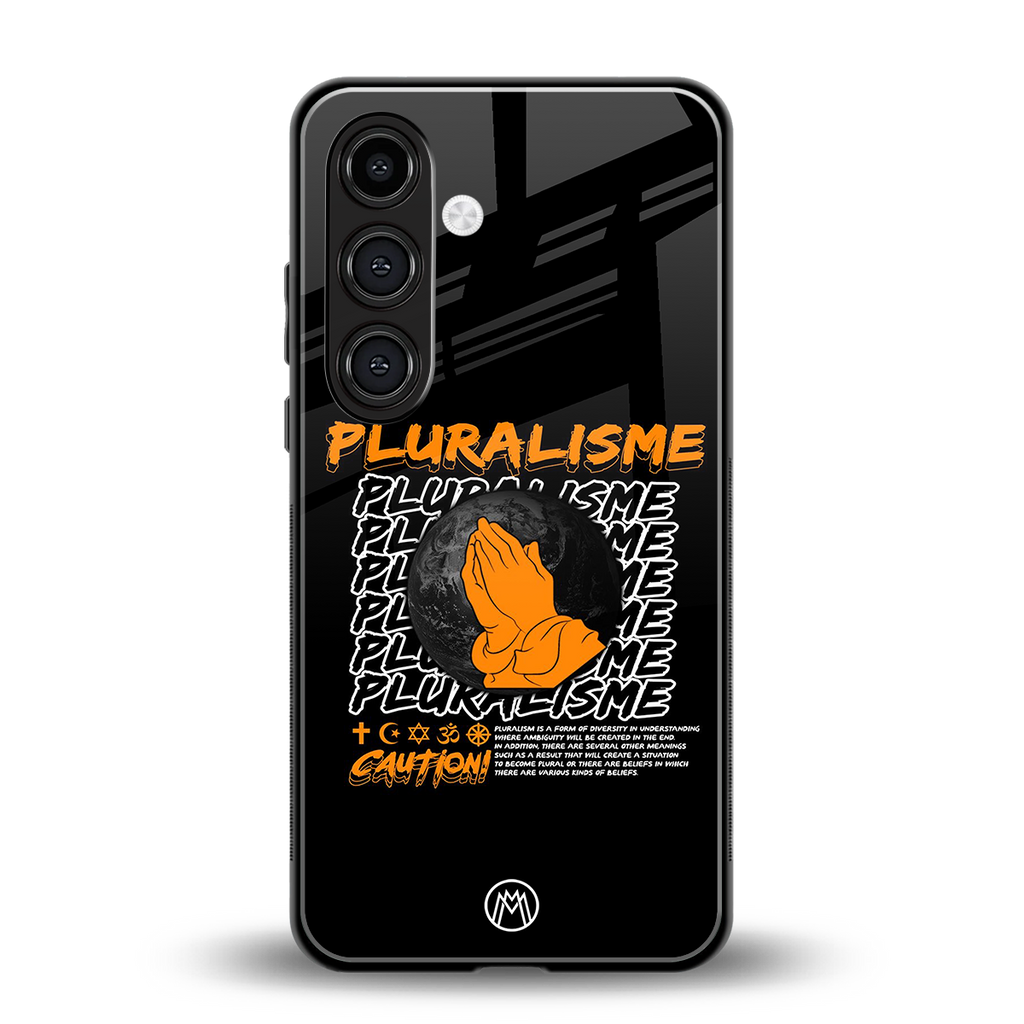 pluralisme back phone cover | glass case for samsung galaxy s24 plus