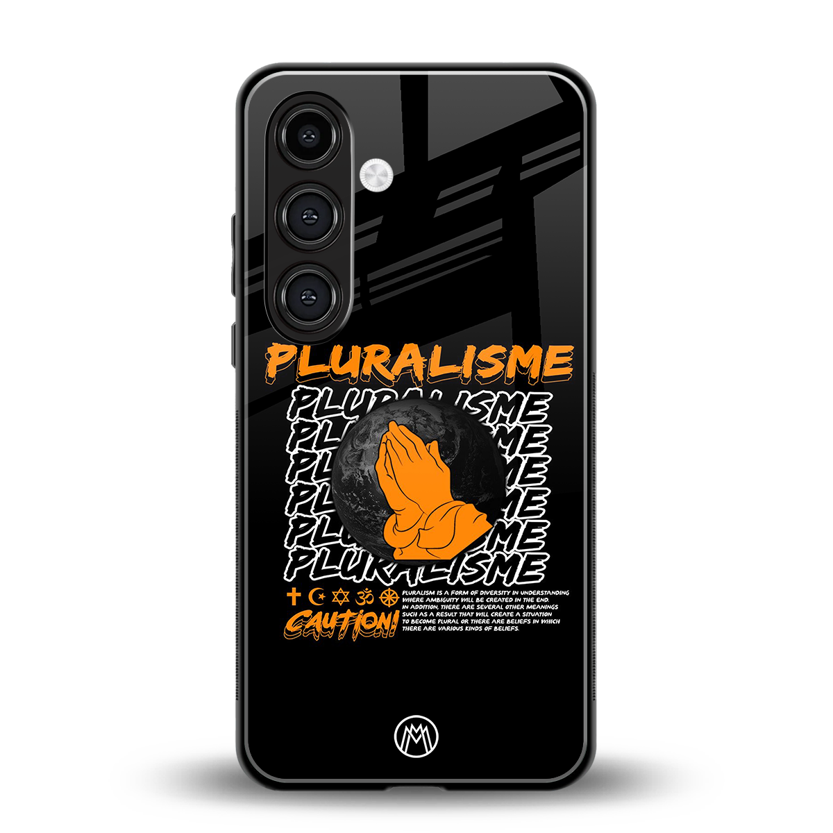 pluralisme back phone cover | glass case for samsung galaxy s24 plus