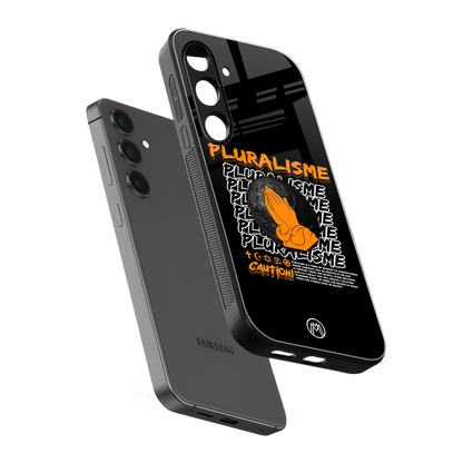 pluralisme back phone cover | glass case for samsung galaxy s23 plus