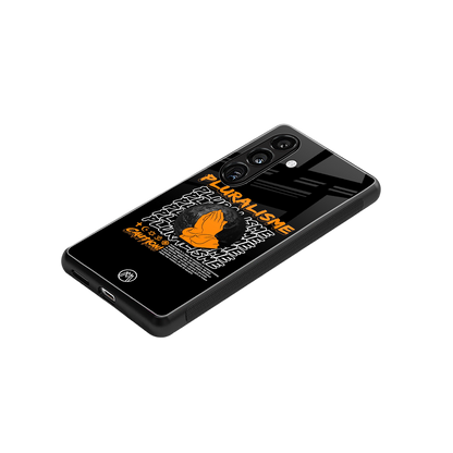 pluralisme back phone cover | glass case for samsung galaxy s24 plus