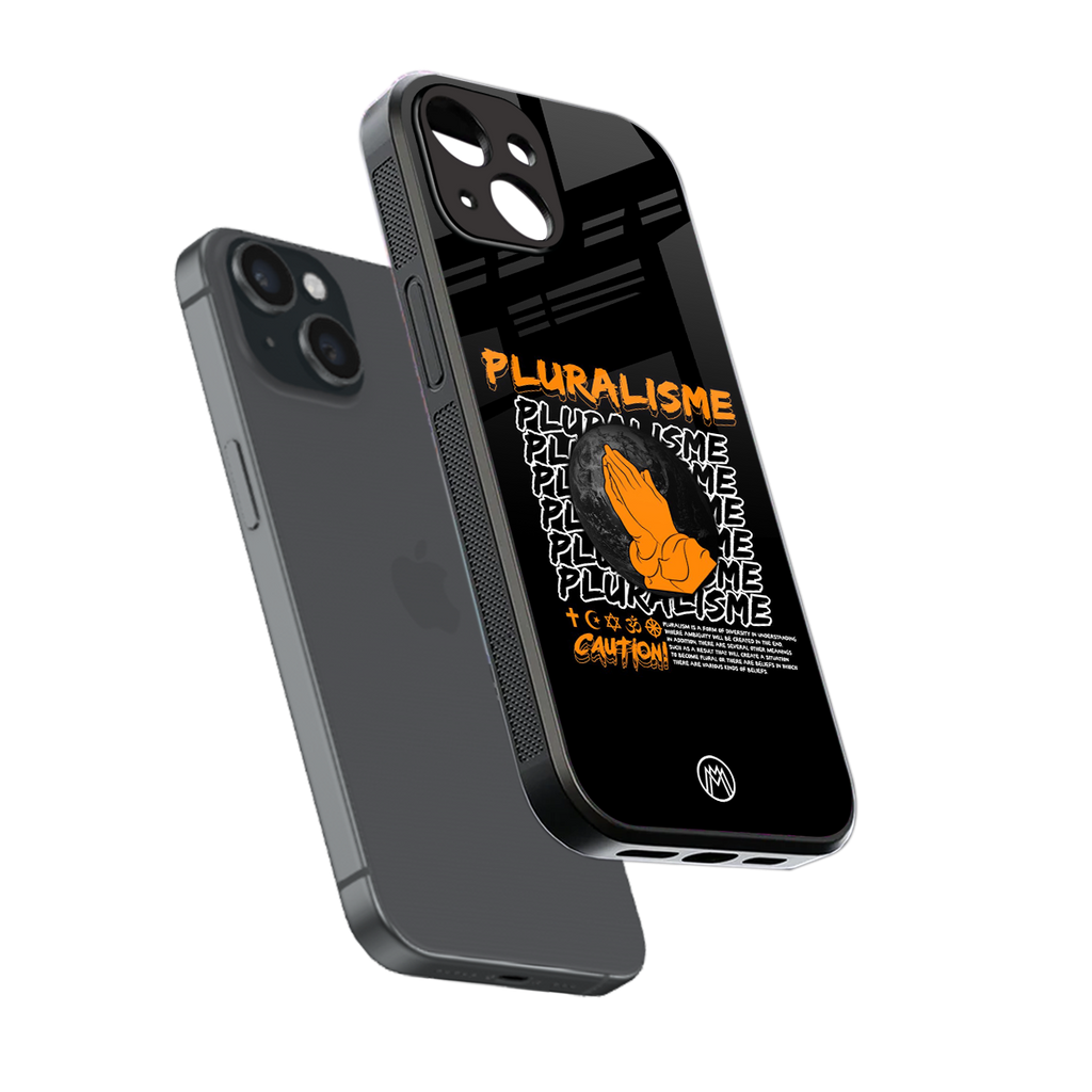 pluralisme back phone cover | glass case for iphone 15