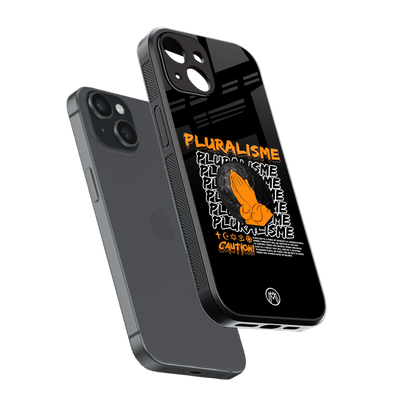 pluralisme back phone cover | glass case for iphone 15