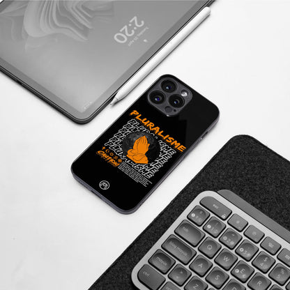 pluralisme back phone cover | glass case for iphone 16 pro max