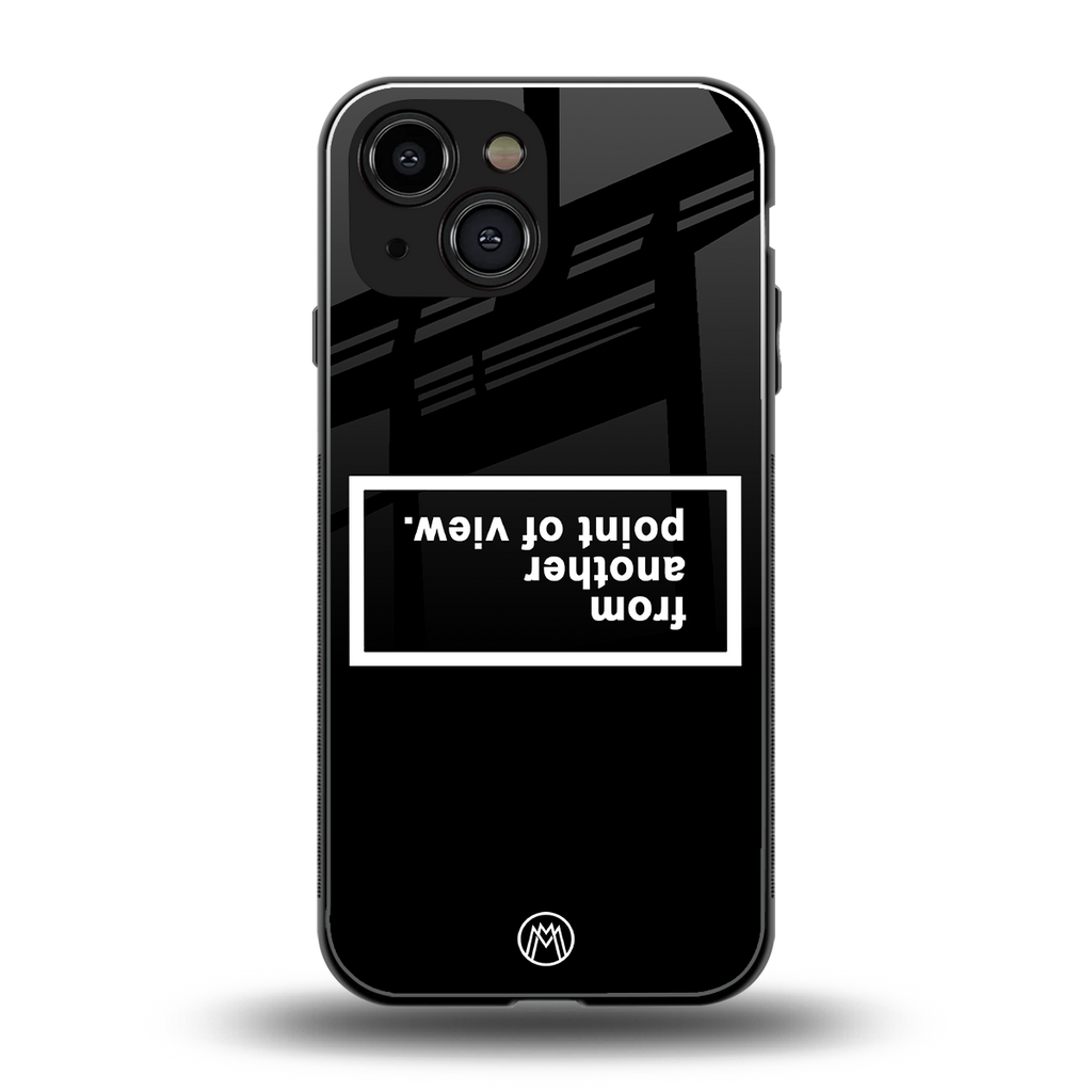 point of view black edition back phone cover | glass case for iphone 13 mini