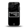 point of view black edition back phone cover | glass case for iphone 13 mini
