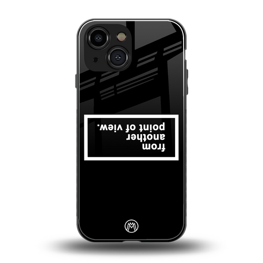 point of view black edition back phone cover | glass case for iphone 13 mini